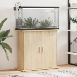 Huisdierbenodigdheden*vidaXL Aquariumstandaard 81x36x73 cm Bewerkt Hout Sonoma eiken