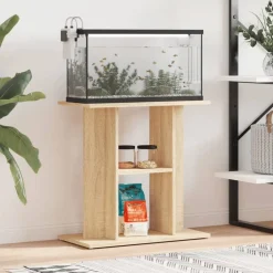 Aquariumstandaard 60x30x60 cm bewerkt hout kleurig>vidaXL Outlet
