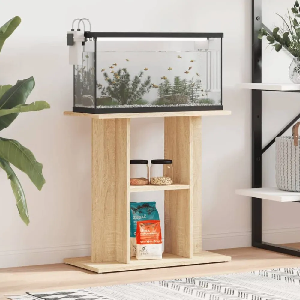 Aquariumstandaard 60x30x60 cm bewerkt hout kleurig>vidaXL Outlet