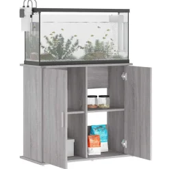 Aquariumstandaard 81x36x73 cm bewerkt hout eiken><noscript><img width=
