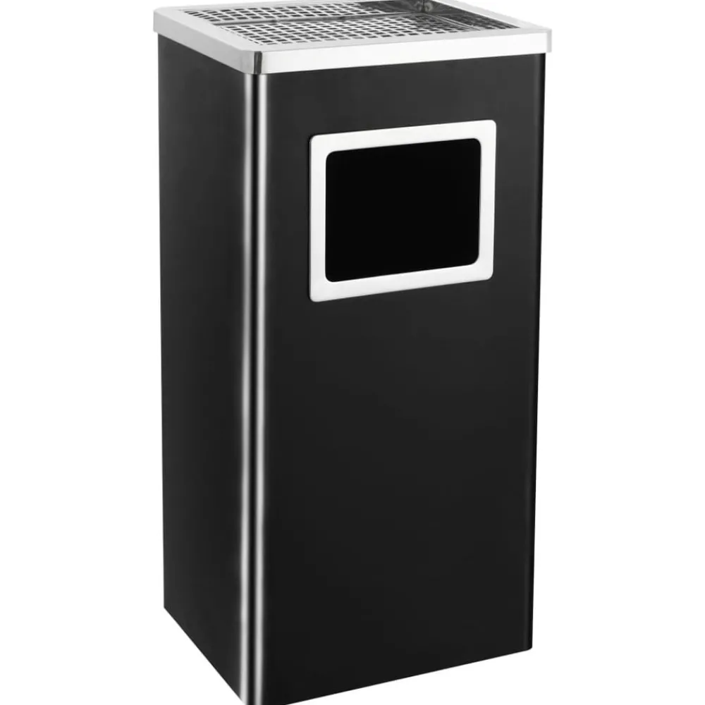 Asbak/prullenbak Hotel 45 L staal>vidaXL Outlet