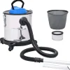 Huishoudelijke Apparaten*vidaXL Asstofzuiger met HEPA filter 1200 W 20 L roestvrij staal