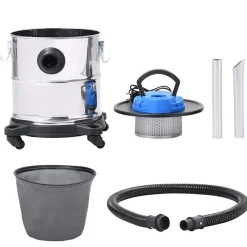 Huishoudelijke Apparaten*vidaXL Asstofzuiger met HEPA filter 1200 W 20 L roestvrij staal