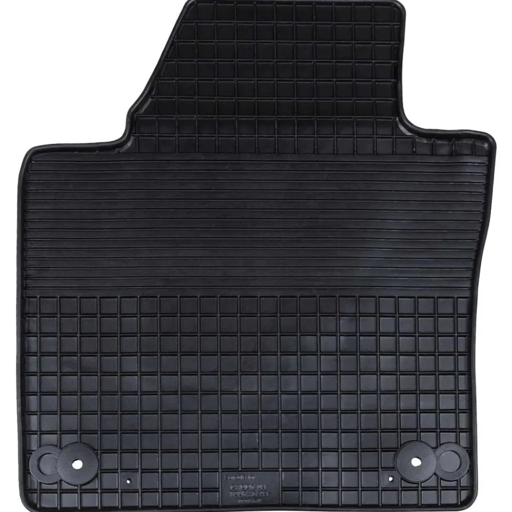 Voertuigonderdelen & -Accessoires*vidaXL Autobodemmat 4 pcs Zwart Rubber