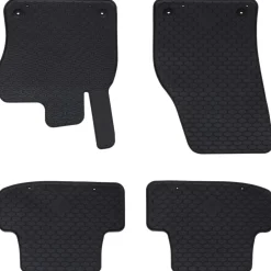 Voertuigonderdelen & -Accessoires*vidaXL Autobodemmat 4 pcs Zwart geschikt voor AUDI Q2 2017 Rubber