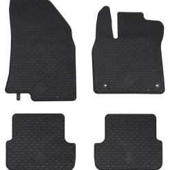 Autobodemmat 4 pcs Zwart geschikt voor SANDERO 2020- Rubber>vidaXL Outlet