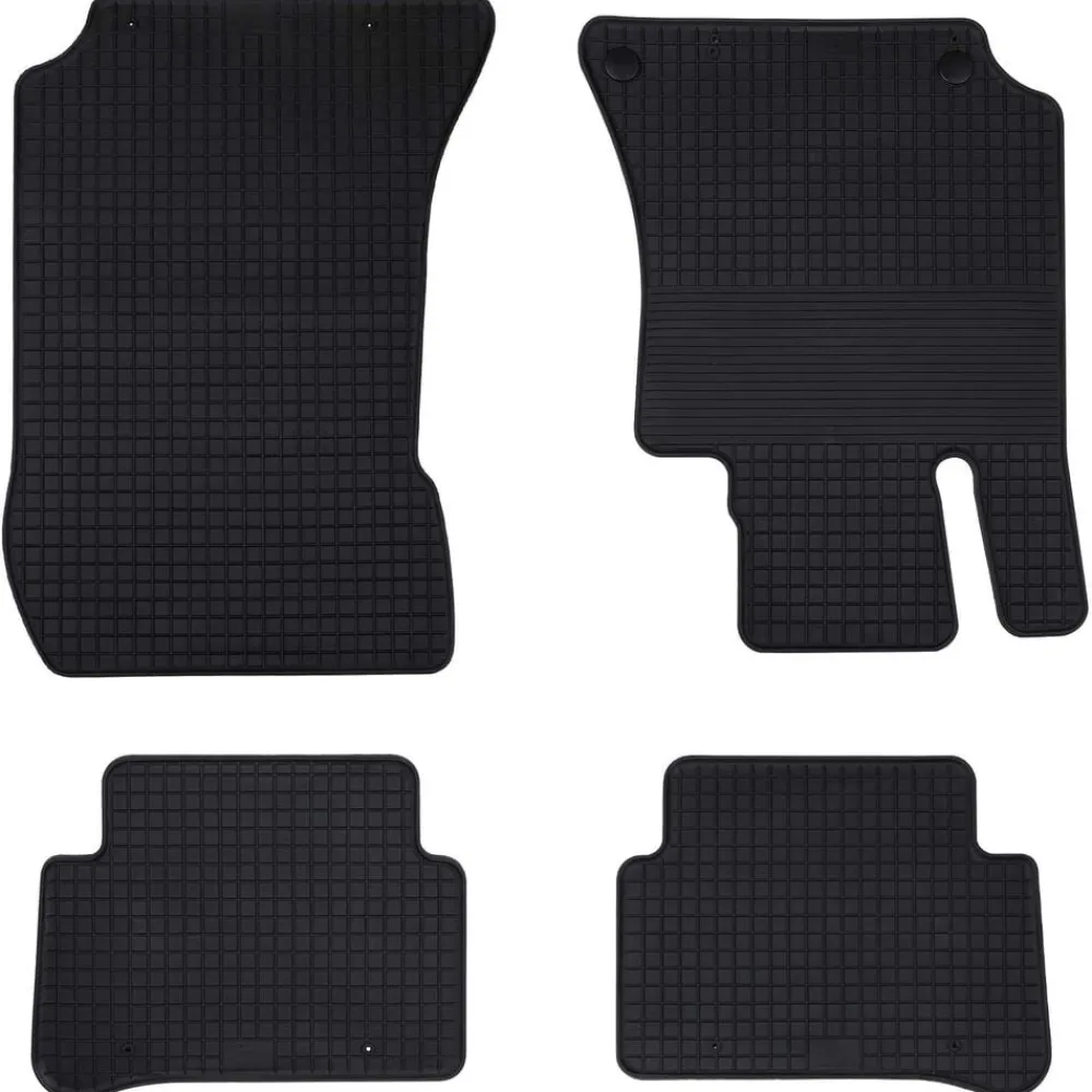 Voertuigonderdelen & -Accessoires*vidaXL Autobodemmat 4 pcs Zwart Geschikt voor MERCEDES E 2009-2016
