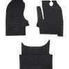 Voertuigonderdelen & -Accessoires*vidaXL Autobodemmat 3 pcs Zwart Geschikt voor Iveco DAILY 2014- Rubber