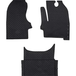 Voertuigonderdelen & -Accessoires*vidaXL Autobodemmat 3 pcs Zwart Geschikt voor Iveco DAILY 2014- Rubber