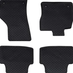 Voertuigonderdelen & -Accessoires*vidaXL Autobodemmat 4 pcs Zwart Rubber