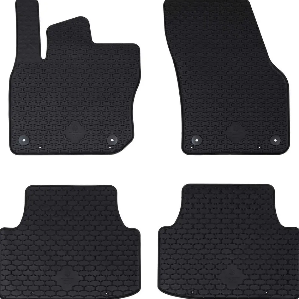 Voertuigonderdelen & -Accessoires*vidaXL Autobodemmat 4 pcs Zwart geschikt voor VW TIGUAN TDI 2024-