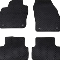 Autobodemmat 4 pcs Zwart Geschikt voor VW T-CROSS 2019- Rubber>vidaXL Hot