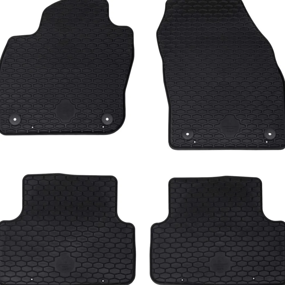 Autobodemmat 4 pcs Zwart Geschikt voor VW T-CROSS 2019- Rubber>vidaXL Hot