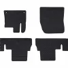 Voertuigonderdelen & -Accessoires*vidaXL Autobodemmat 4 pcs Zwart Rubber