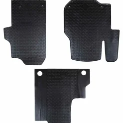 Voertuigonderdelen & -Accessoires*vidaXL Autobodemmat 3 pcs Zwart geschikt voor VW CRAFTER 2017- Rubber