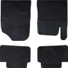 Voertuigonderdelen & -Accessoires*vidaXL Autobodemmat 4 pcs Zwart geschikt voor Hyundai i30 2017 Rubber