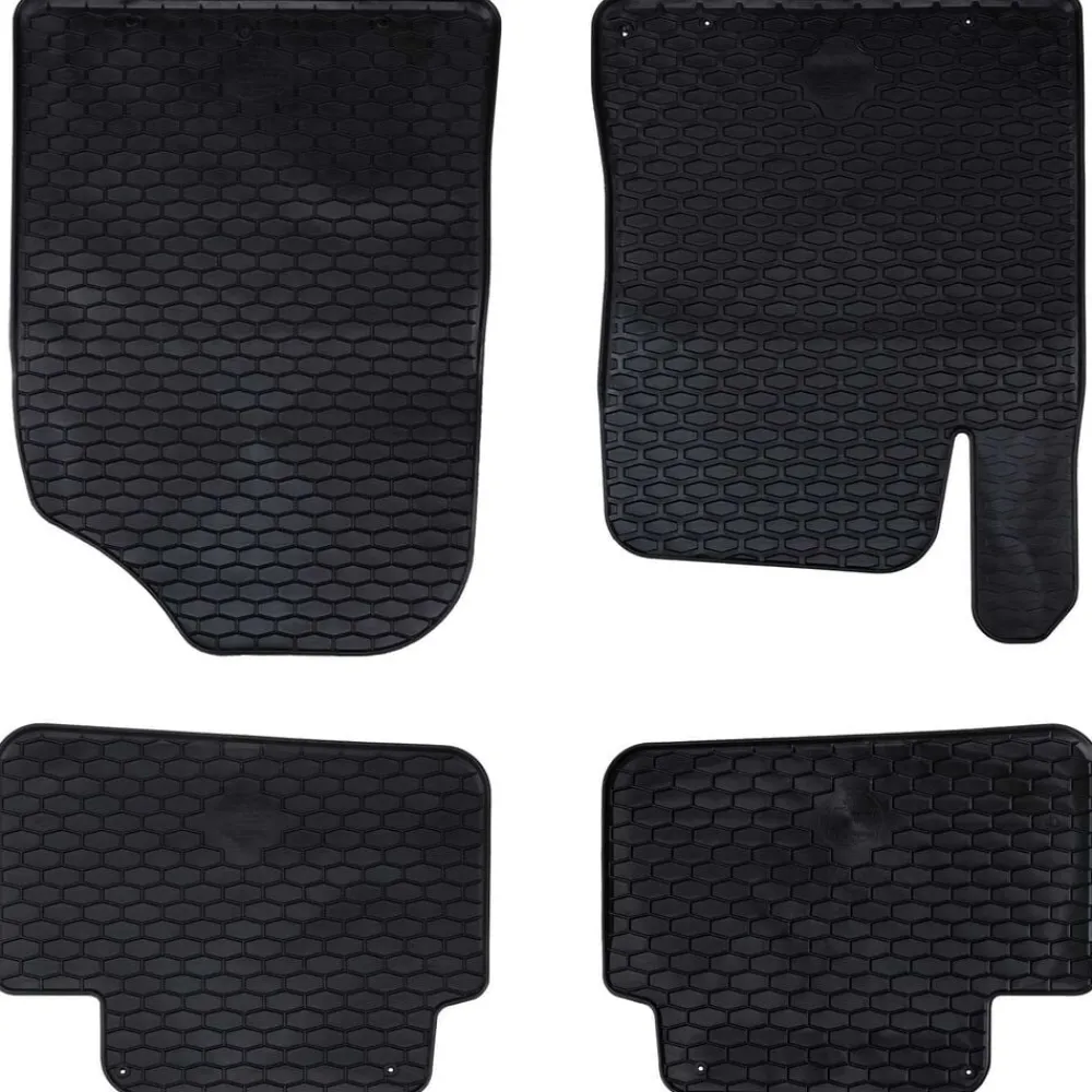 Voertuigonderdelen & -Accessoires*vidaXL Autobodemmat 4 pcs Zwart geschikt voor Hyundai i30 2017 Rubber