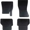Voertuigonderdelen & -Accessoires*vidaXL Autobodemmat 4 pcs Zwart Rubber