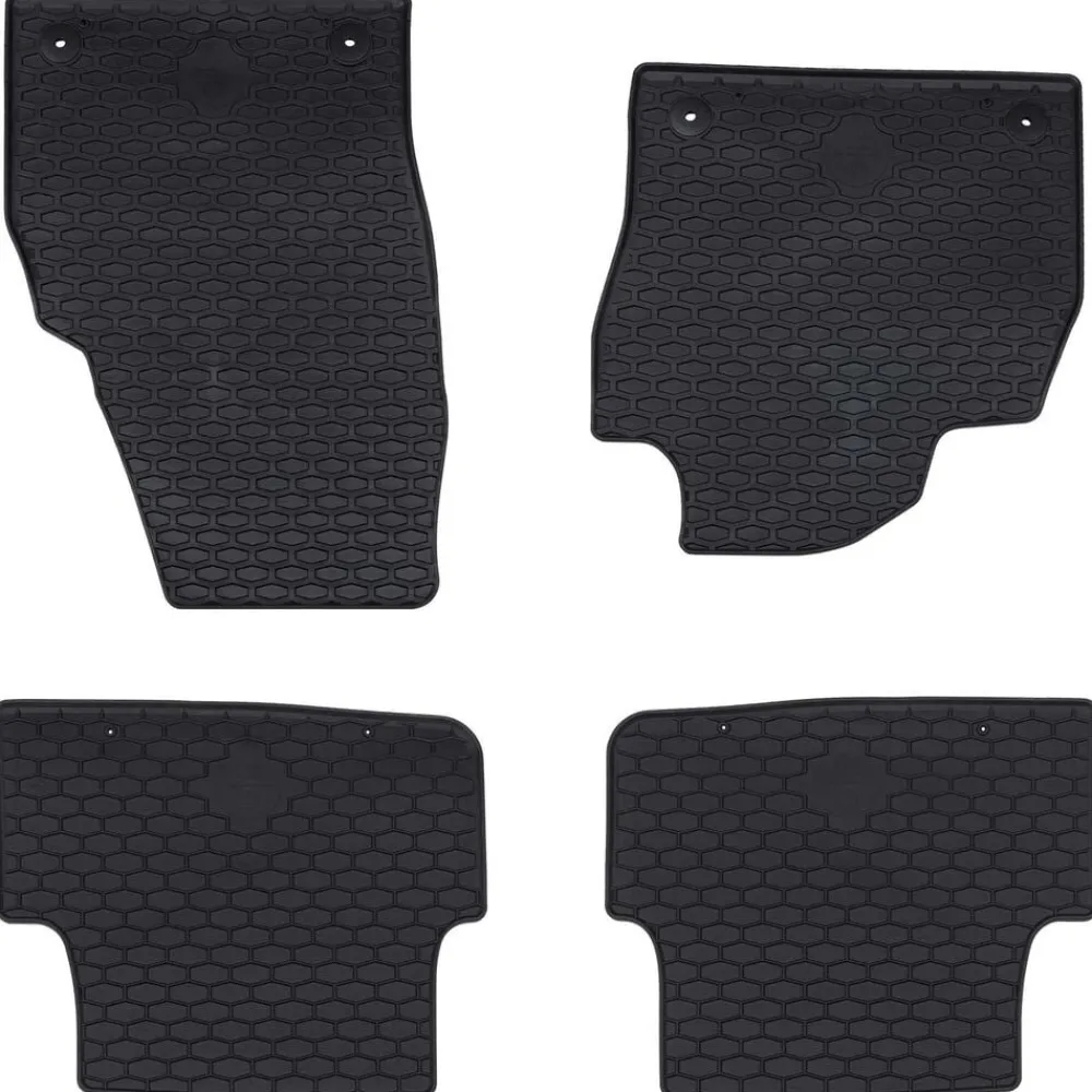 Autobodemmat 4 pcs Zwart geschikt voor Škoda FABIA 2021- Rubber>vidaXL Hot
