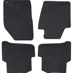Autobodemmat 4 pcs Zwart geschikt voor FABIA III 2014-2022>vidaXL Best