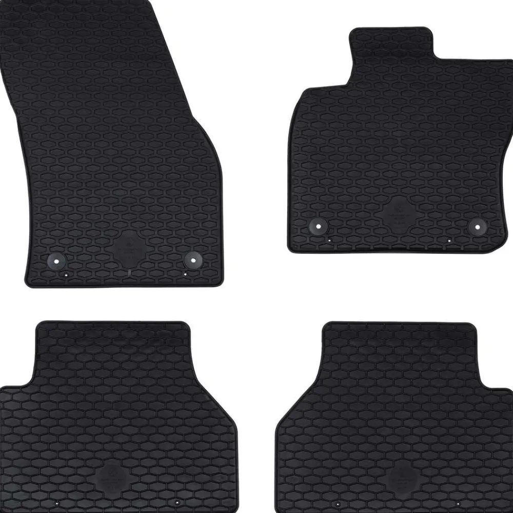 Autobodemmat 4 pcs Zwart Geschikt voor VW CADDY 2020- Rubber>vidaXL New