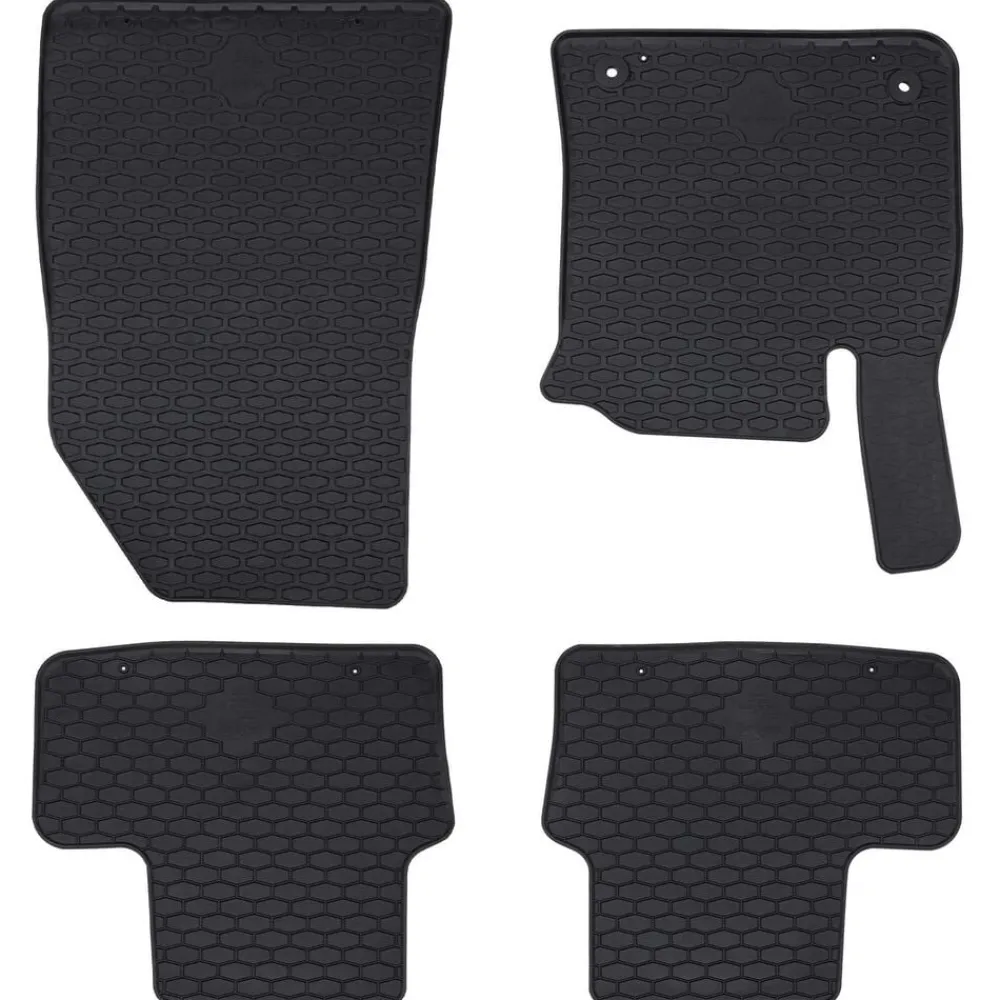 Voertuigonderdelen & -Accessoires*vidaXL Autobodemmat 4 pcs Zwart geschikt voor CAPTUR 2020- Rubber