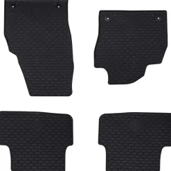 Voertuigonderdelen & -Accessoires*vidaXL Autobodemmat 4 pcs Zwart geschikt voor VW POLO 2021- Rubber
