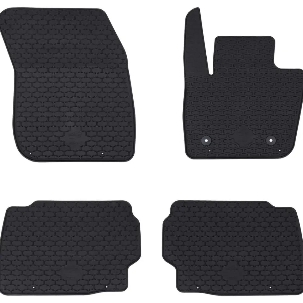 Voertuigonderdelen & -Accessoires*vidaXL Autobodemmat 4 pcs Zwart geschikt voor Ford MONDEO 2014- Rubber