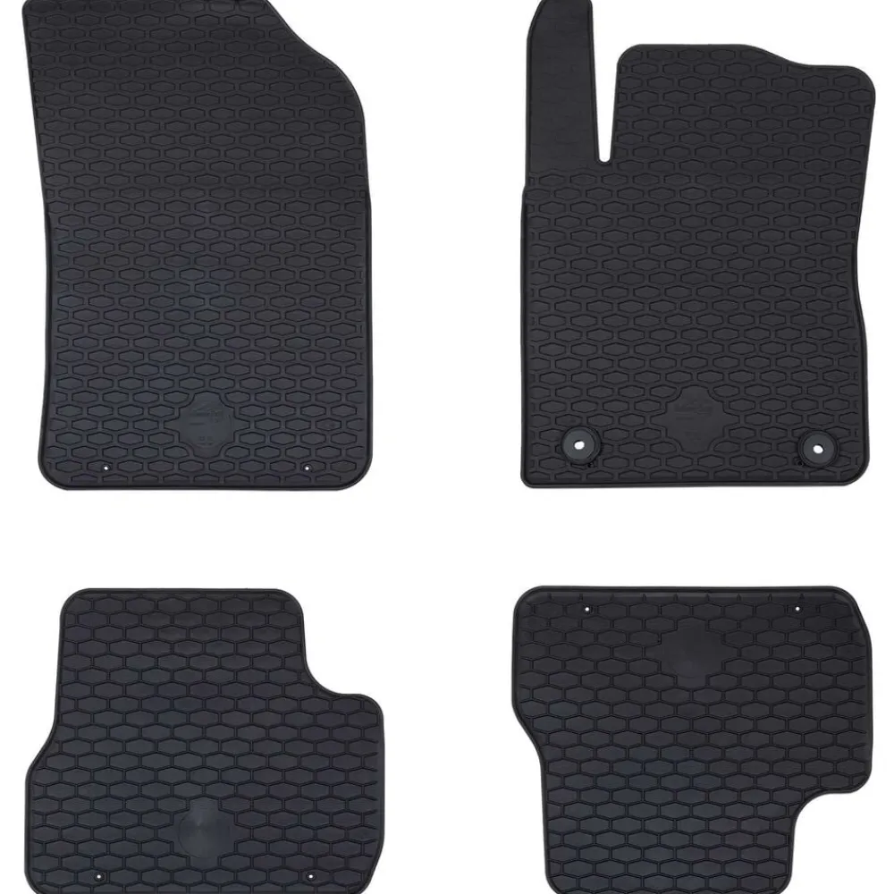 Autobodemmat 4 pcs Zwart geschikt voor C3 2017-2024 Rubber>vidaXL