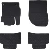 Voertuigonderdelen & -Accessoires*vidaXL Autobodemmat 4 pcs Zwart Rubber