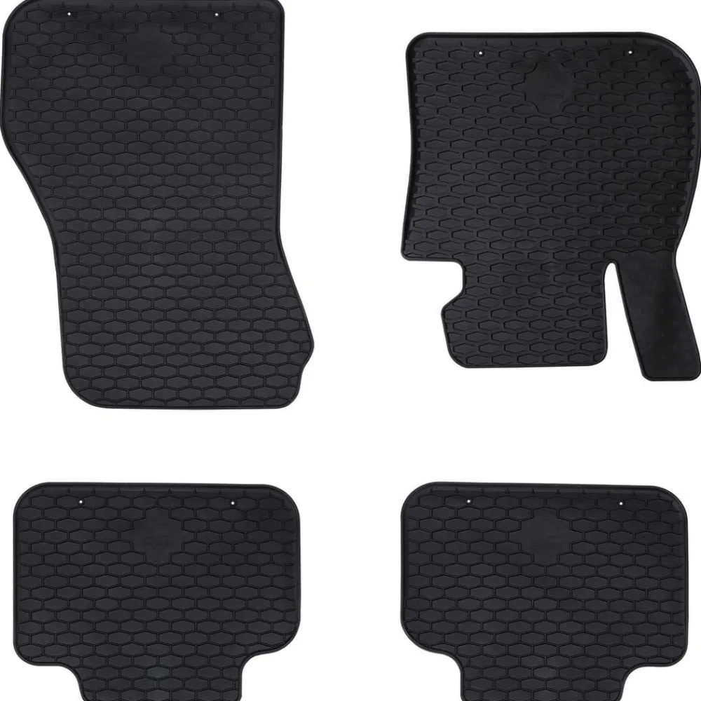 Autobodemmat 4 pcs Zwart geschikt voor BMW 1er 2017- Rubber>vidaXL Outlet