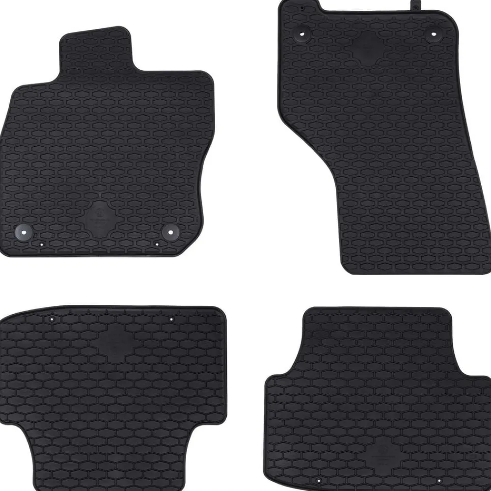 Autobodemmat 4 pcs Zwart Rubber>vidaXL Discount