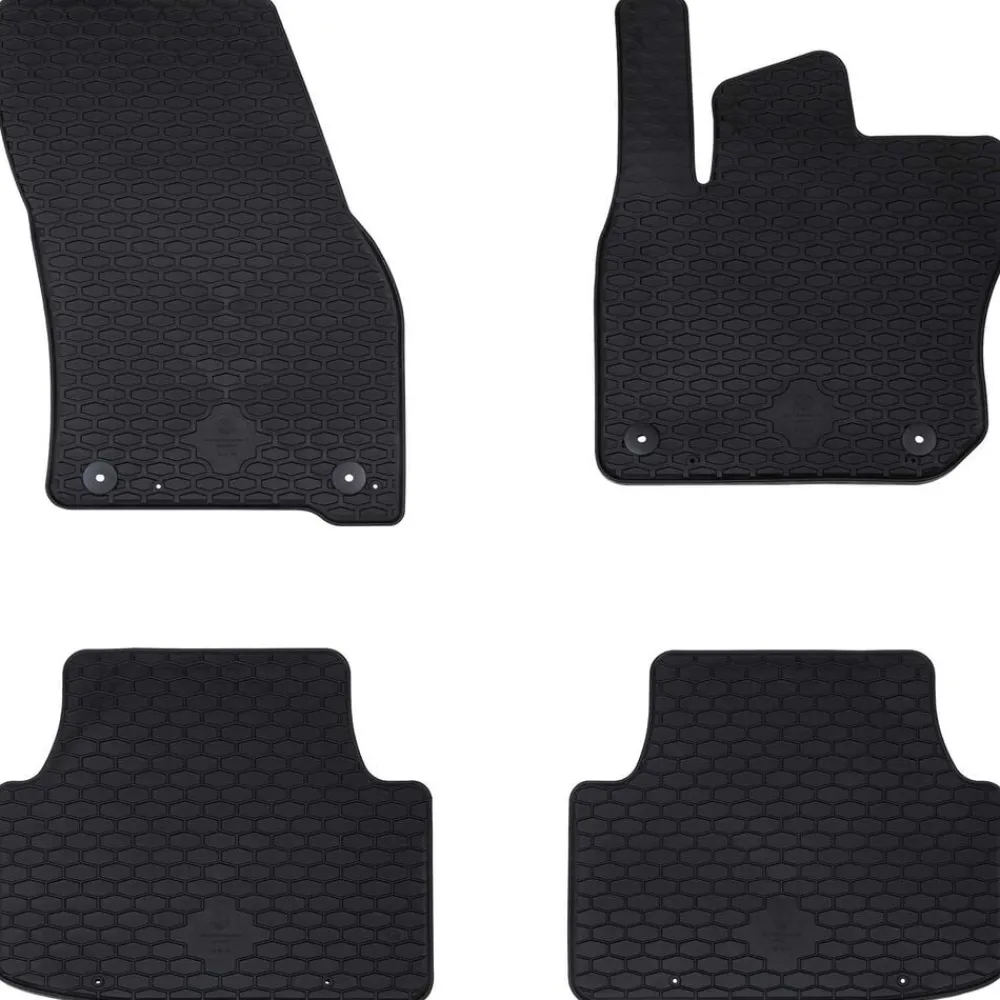 Autobodemmat 4 pcs Zwart Rubber>vidaXL Sale