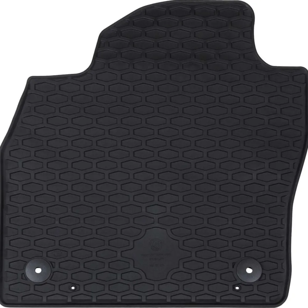 Voertuigonderdelen & -Accessoires*vidaXL Autobodemmat 4 pcs Zwart Rubber