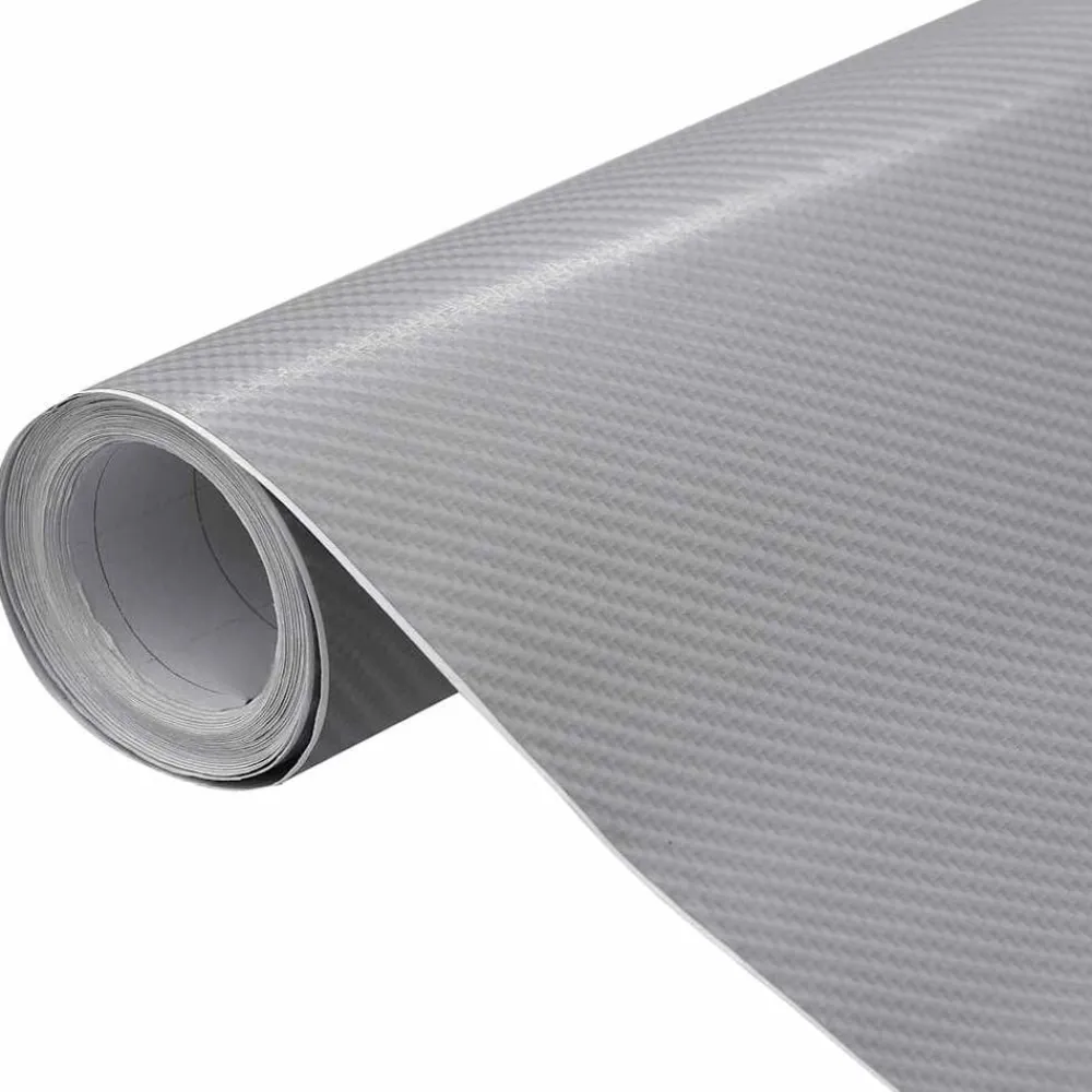 Voertuigonderdelen & -Accessoires*vidaXL Autofolie 4D 100x150 cm kleurig Zilver
