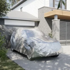 Autohoes voor SUV met gespriemen M volledig zilverkleurig>vidaXL Discount