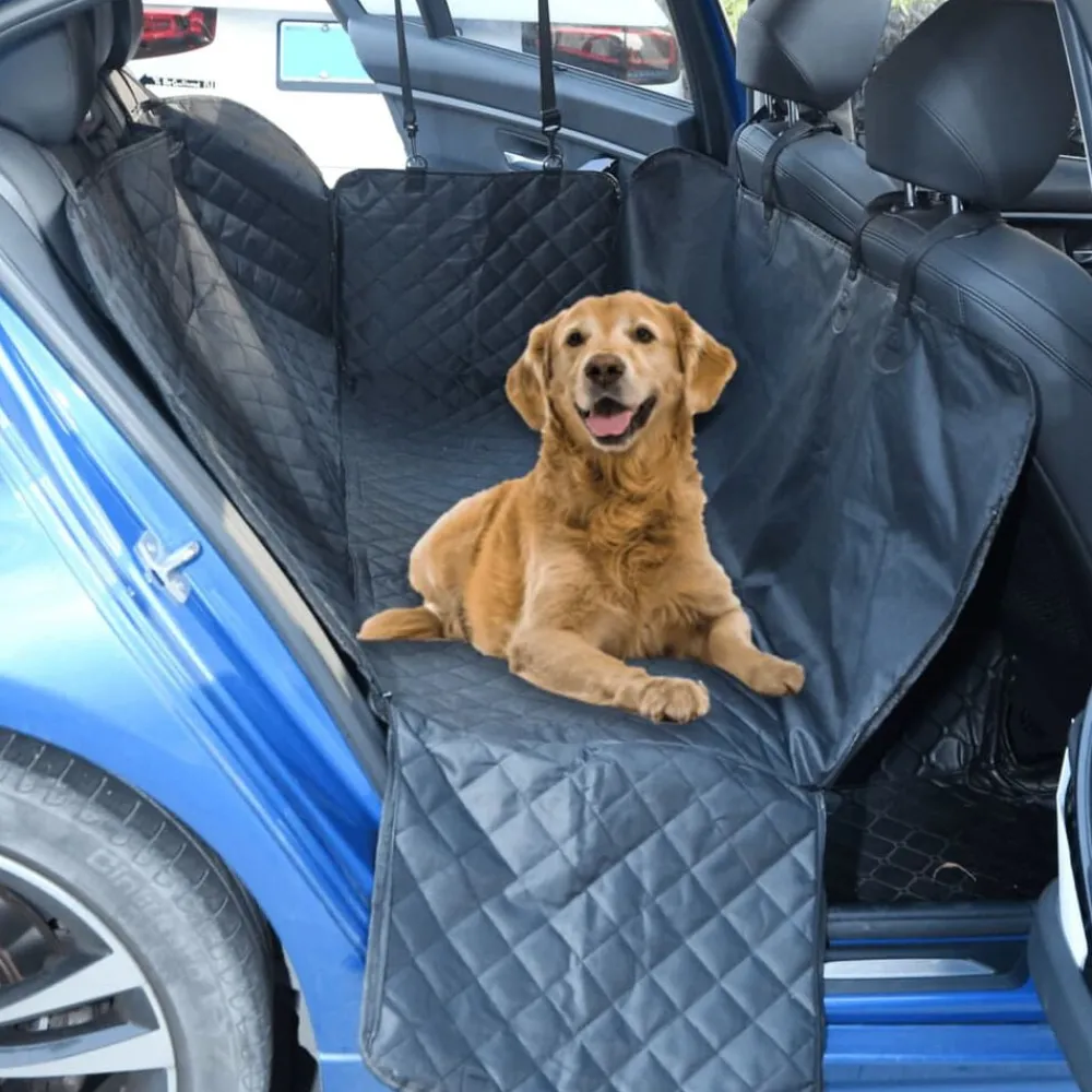 Huisdierbenodigdheden*vidaXL Autostoelhoes voor honden 137x46x50 cm zwart