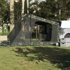 Buitensport*vidaXL Autotent 2-persoons waterdicht Camouflage