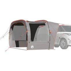 Buitensport*vidaXL Autotent waterdicht Grijs en oranje