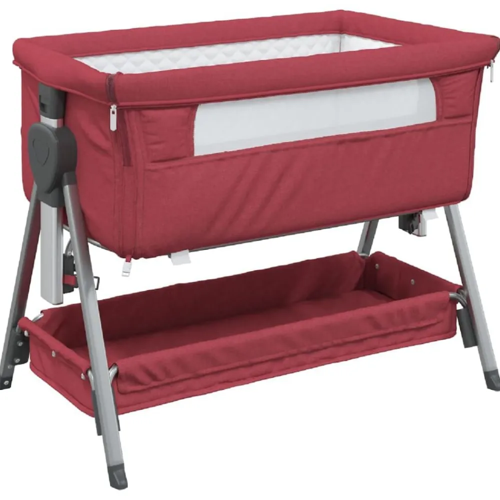 Babybox met matras linnen>vidaXL Sale