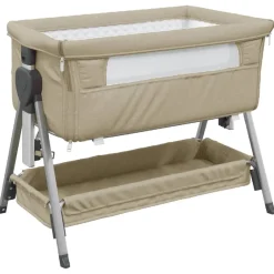 Meubelen Voor Baby'S & Peuters*vidaXL Babybox met matras linnen Taupe