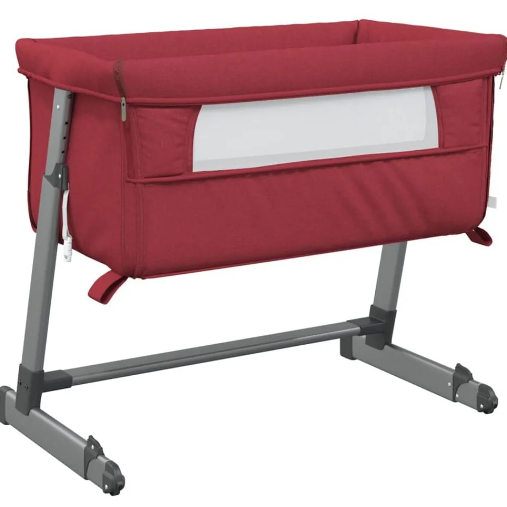 Babybox met matras linnen>vidaXL Outlet