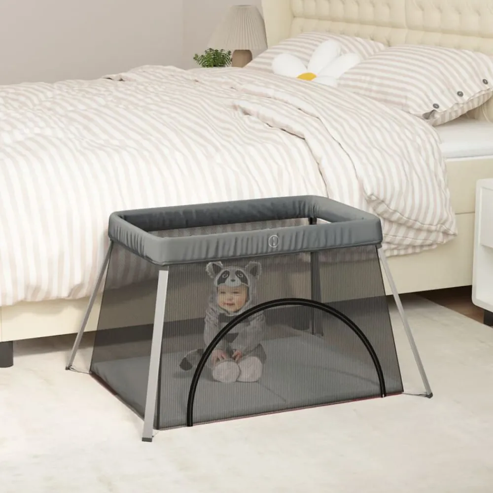 Babybox met matras linnen>vidaXL