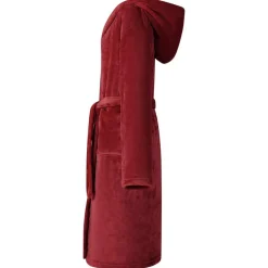 Badjas Hoodie Bordeaux Rood s Flanel><noscript><img width=