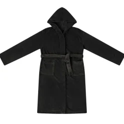 Kleding & Accessoires*vidaXL Badjas Hoodie s Flanel Zwart