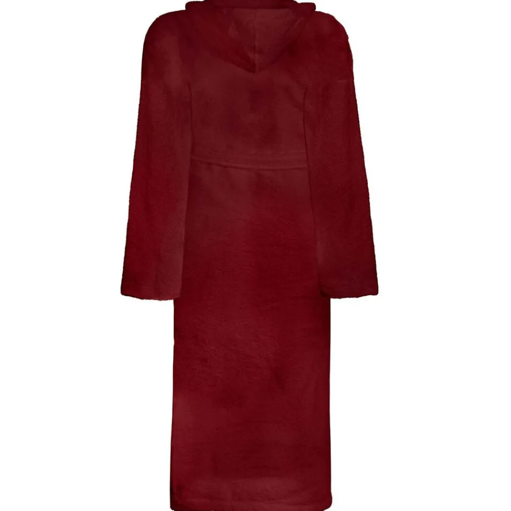 Kleding & Accessoires*vidaXL Badjas KINN Rood S Katoen Bordeauxrood