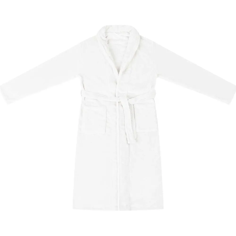 Kleding & Accessoires*vidaXL Badjas zonder Kap s Flanel Wit
