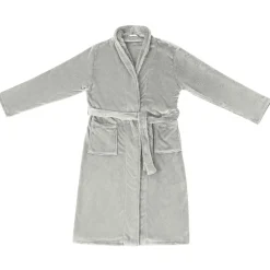 Kleding & Accessoires*vidaXL Badjas zonder Kap s Flanel Grijs