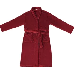 Badjas zonder Kap Bordeaux Rood s Flanel>vidaXL Online