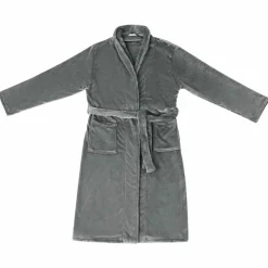 Kleding & Accessoires*vidaXL Badjas zonder Kap s Flanel Donkergrijs